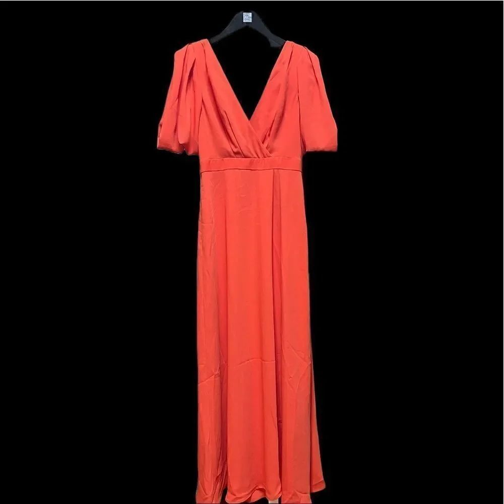 🌟85% OFF🌟NEW🌟JCrew Gown Dress in Orange Size 6